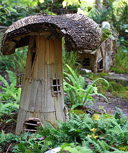 brown wooden mushroom decor thumbnail