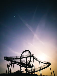silhouette of roller coaster thumbnail