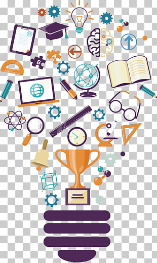 Incandescent light bulb Education Icon, Life school supplies, light bulb with ideas icon PNG clipart