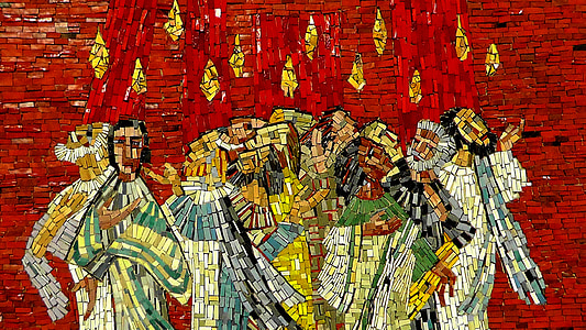 religious brick wall painting thumbnail