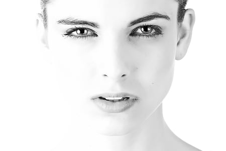 greyscale photo of face thumbnail