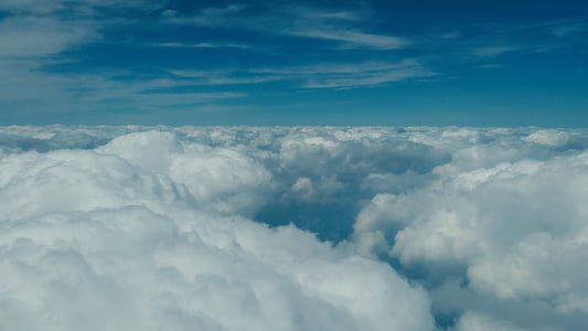 white clouds under blue sky thumbnail