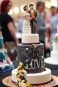 photo of wedding cake on table thumbnail