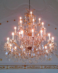 gold uplight chandelier thumbnail