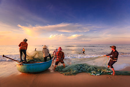 fisherman on seashore thumbnail