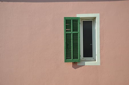 green wooden louver window thumbnail