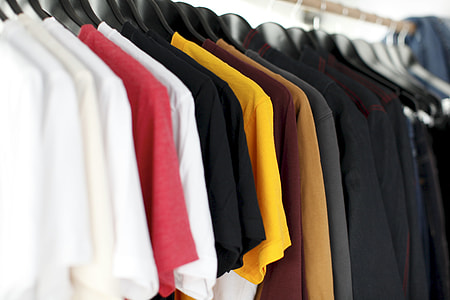 closeup photo of clothes hanging on hanger thumbnail