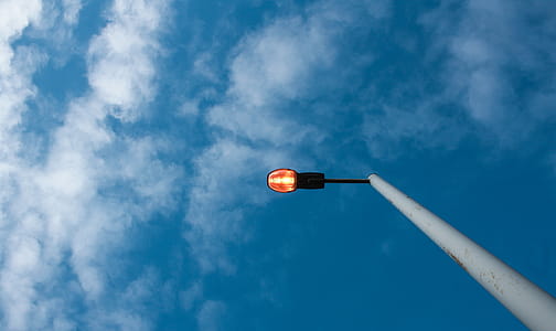 White and Black Post With Light thumbnail