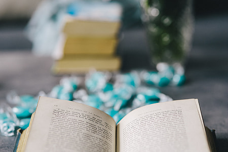 Book and blue candy thumbnail