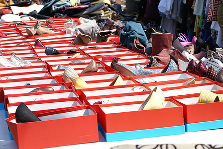 assorted footwear on boxes thumbnail