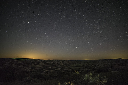 Stars Above the Canyon at Theodore Roosevelt National Park, North Dakota thumbnail