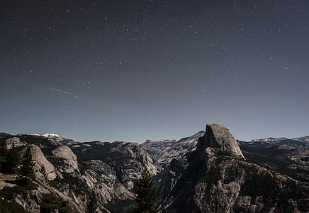 mountains during nighttime thumbnail