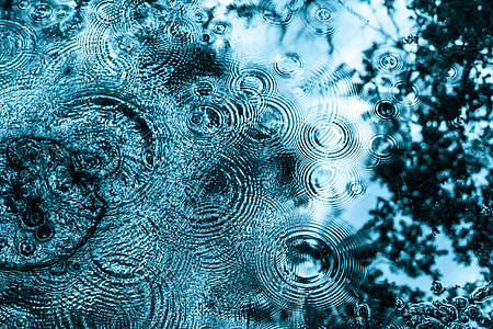 droplets on body of water thumbnail