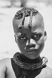 grayscale photo of native child thumbnail