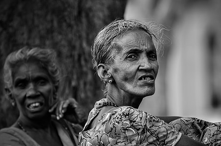 grayscale photography of two women thumbnail