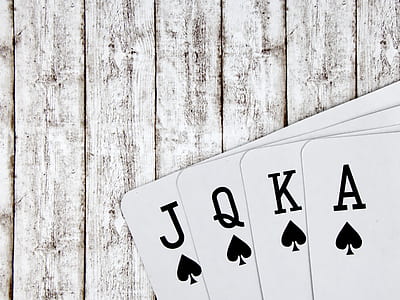 spade of jack, queen, king and ace cards thumbnail