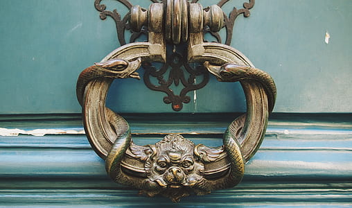 brown metal door knocker thumbnail