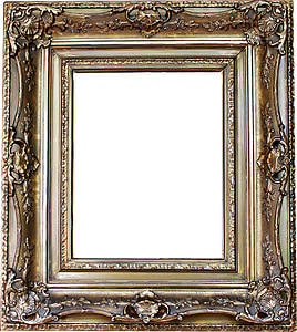 rectangular brown wooden filigree photo frame thumbnail
