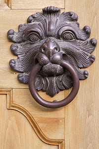 brown metal door knocker thumbnail