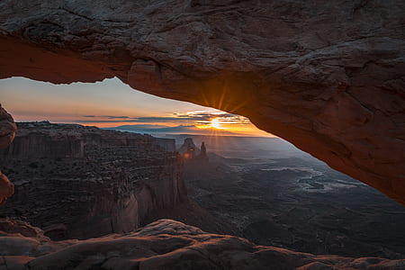 brown plateau photo during golden hour thumbnail