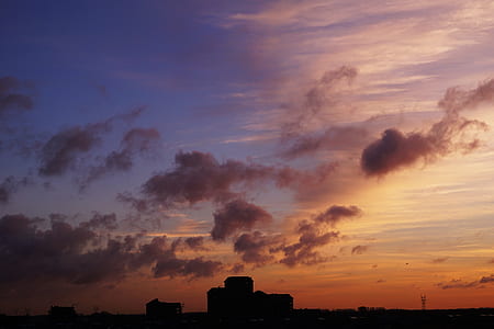 city, dawn, sky, sunset thumbnail