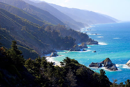 mountain near the ocean thumbnail