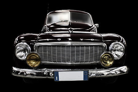 classic black Volvo car thumbnail