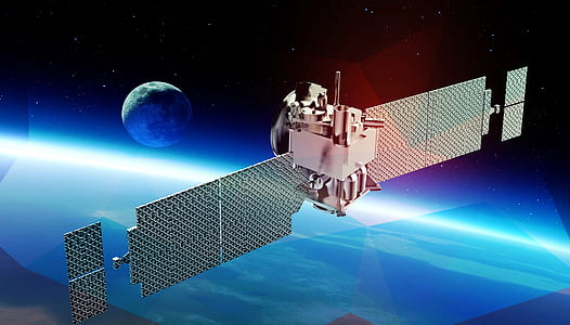 gray satellite on outer space thumbnail