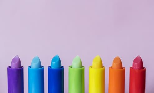 close-up photo of assorted-color lipsticks thumbnail
