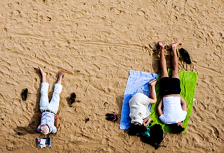 beach, sand, people, girl, guy, man thumbnail