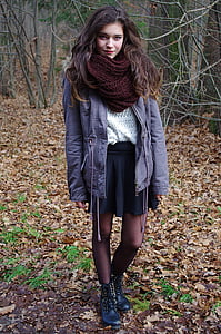 woman in gray coat thumbnail