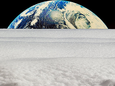snow field and planet earth thumbnail