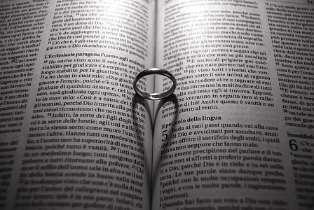 silver ring on book thumbnail