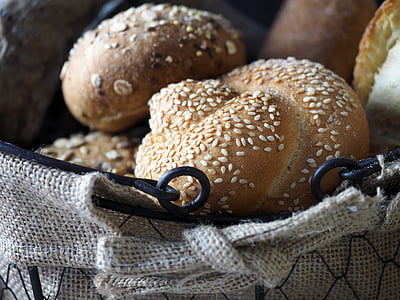 closeup photo of baked pastries with sesame seeds thumbnail