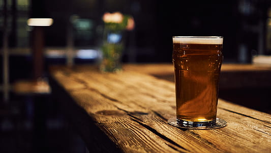 glass of beer on counter thumbnail