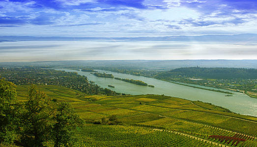 aerial shot of body of water thumbnail