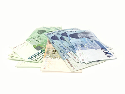 Korean won banknote lot thumbnail