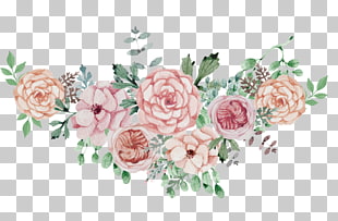 Poster Wedding Flower, Watercolor flowers flower cluster, pink flower swag PNG clipart