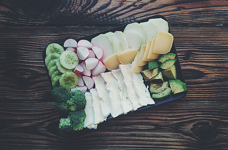 Vegetables with cheese plate thumbnail