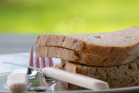 slice of breads on white ceramic plate thumbnail