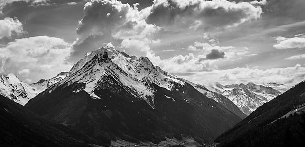white snow-covered mountain thumbnail