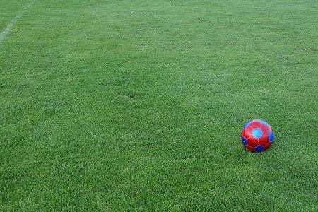 red and blue soccer ball thumbnail