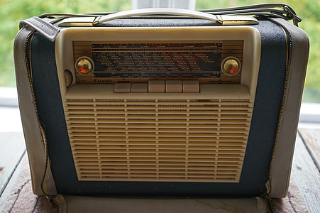 white and black transistor radio thumbnail