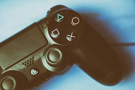 Close-up shot of the game controller for the Sony PS4 games console thumbnail