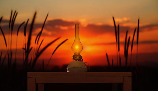 white base kerosene heater on white table thumbnail