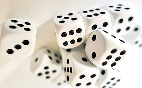 dice on white surface thumbnail