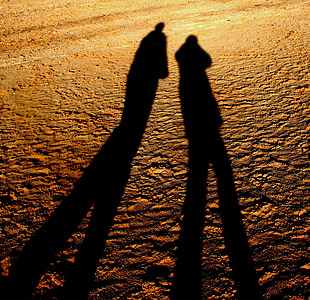 silhouette of two people thumbnail
