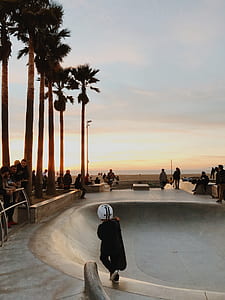 child walking toward skate ramp thumbnail