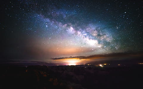 photo of milky way galaxy during night thumbnail