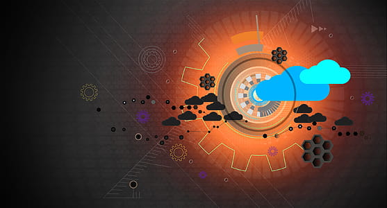 Cloud Computing - Cloud Infrastructure - Abstract Background - Dark Version thumbnail